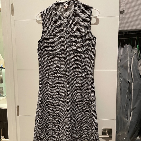 MERONA Geometric Summer One Piece Dress sleeveless shirt top vintage print mod S - Picture 1 of 5